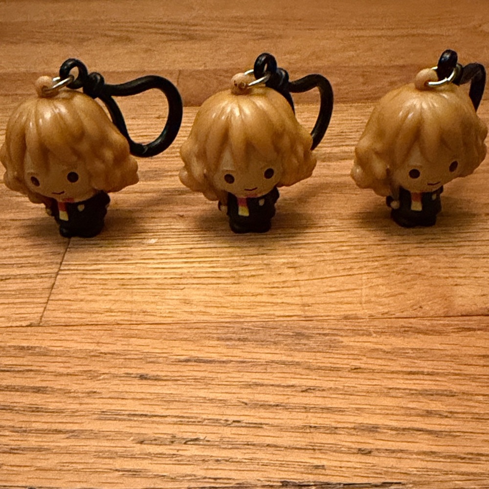 Cute Hermione Granger Character Keychain Clips Harry Potter 3 of them